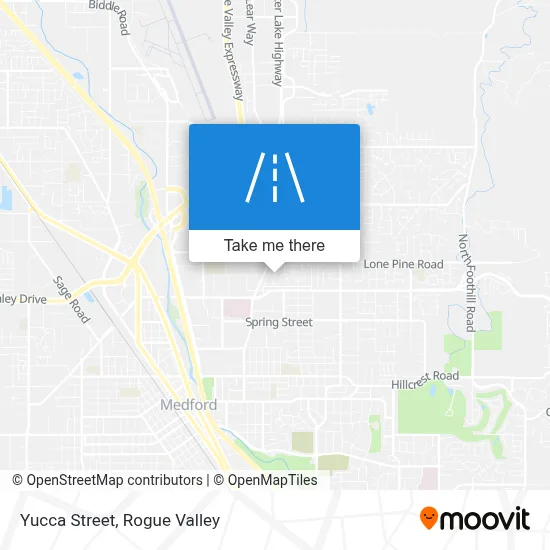 Yucca Street map