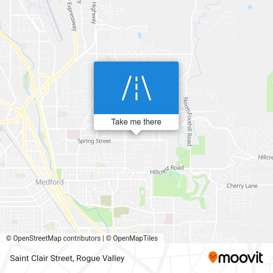 Saint Clair Street map