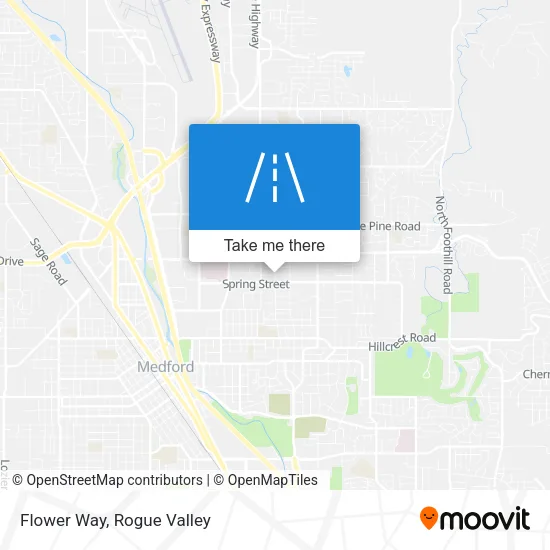 Flower Way map