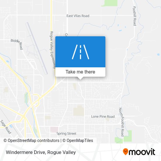 Windermere Drive map