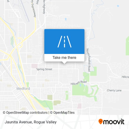 Jaunita Avenue map