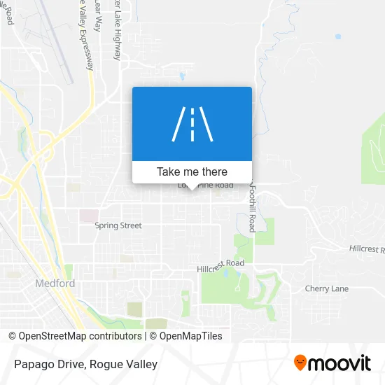 Papago Drive map
