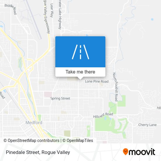 Mapa de Pinedale Street
