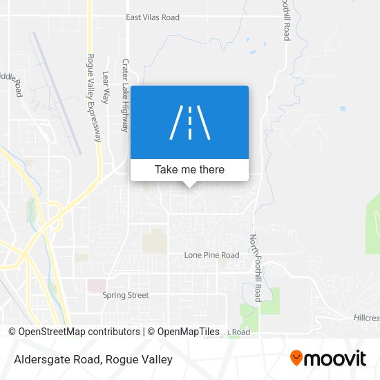 Mapa de Aldersgate Road
