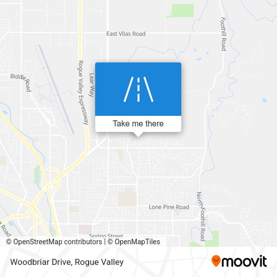 Woodbriar Drive map