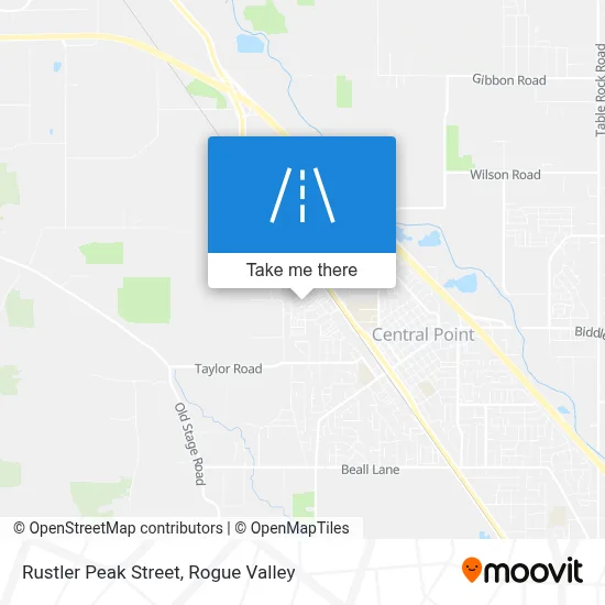 Rustler Peak Street map