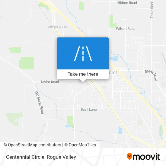 Centennial Circle map