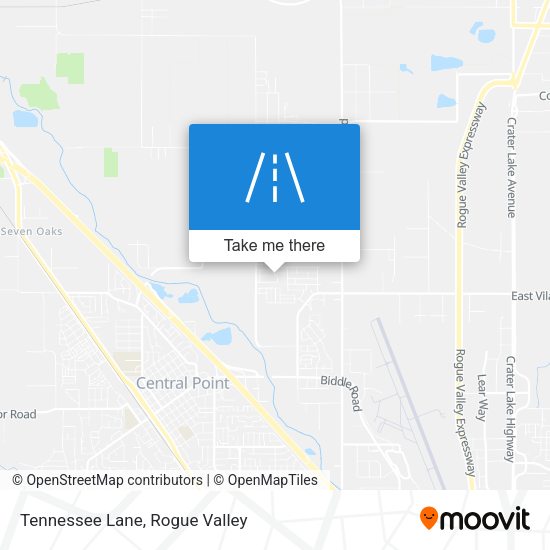 Mapa de Tennessee Lane