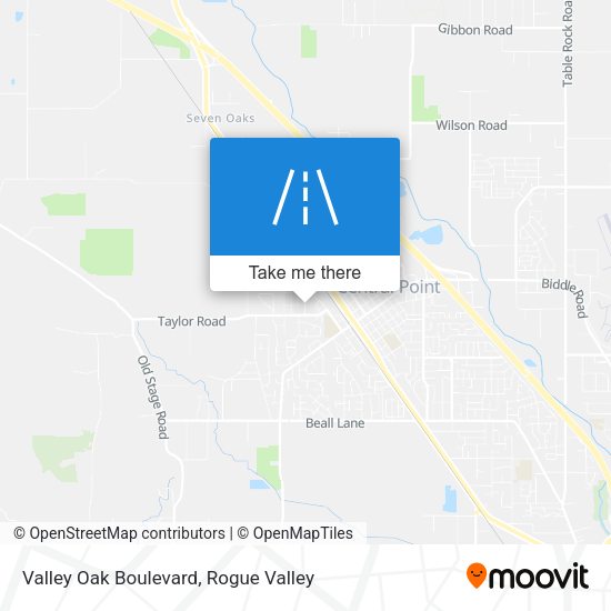 Valley Oak Boulevard map