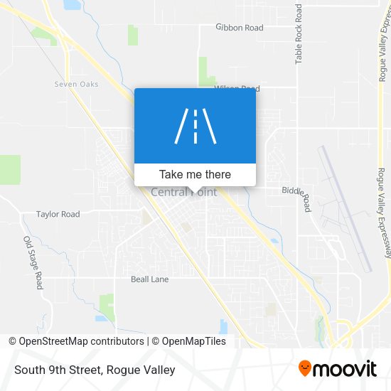 South 9th Street map