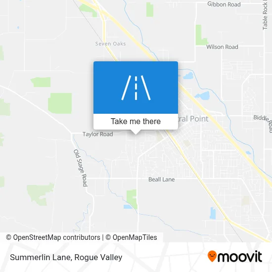 Summerlin Lane map