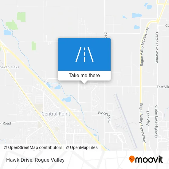 Hawk Drive map