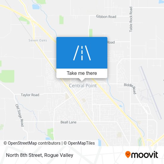 North 8th Street map