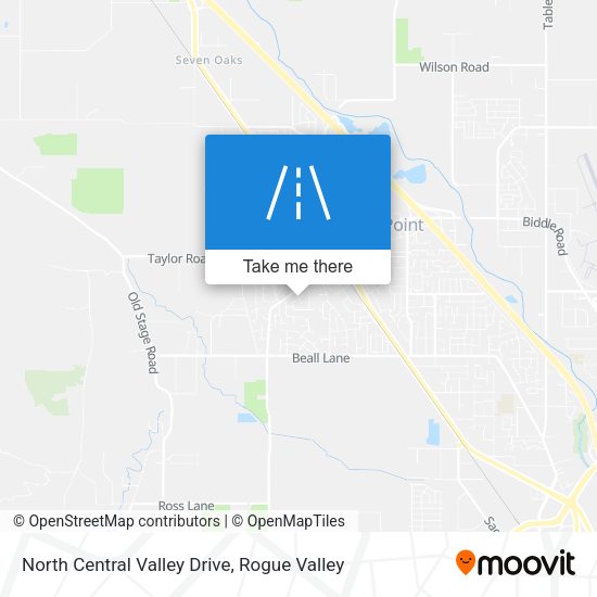 Mapa de North Central Valley Drive