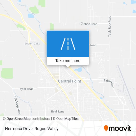 Hermosa Drive map