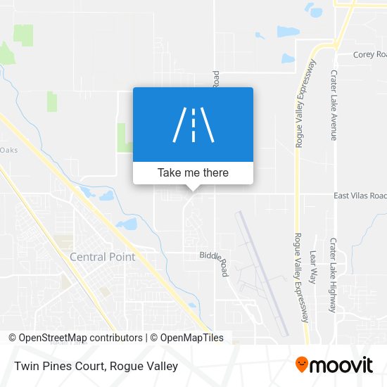 Twin Pines Court map