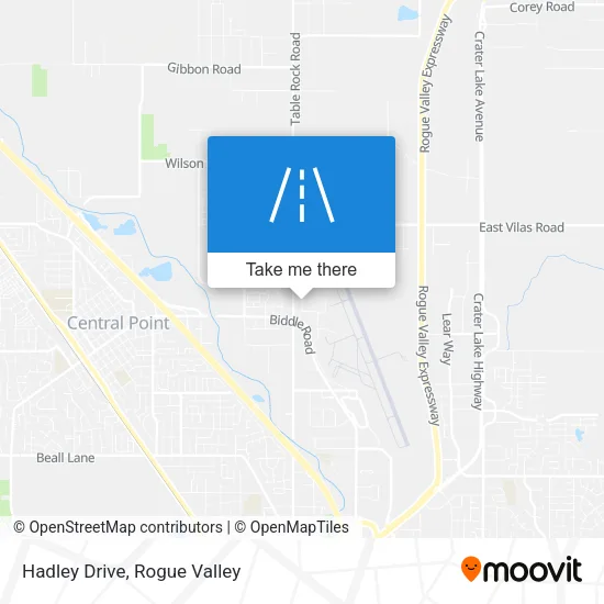 Hadley Drive map