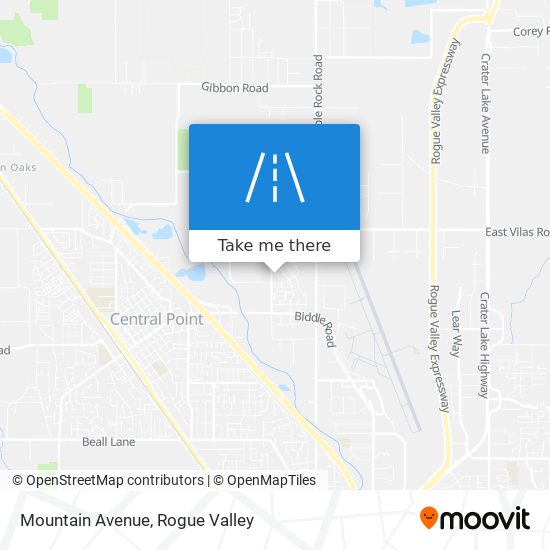 Mountain Avenue map