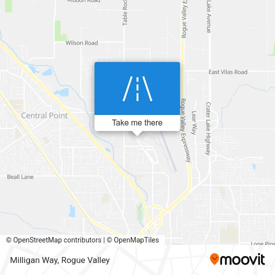 Milligan Way map