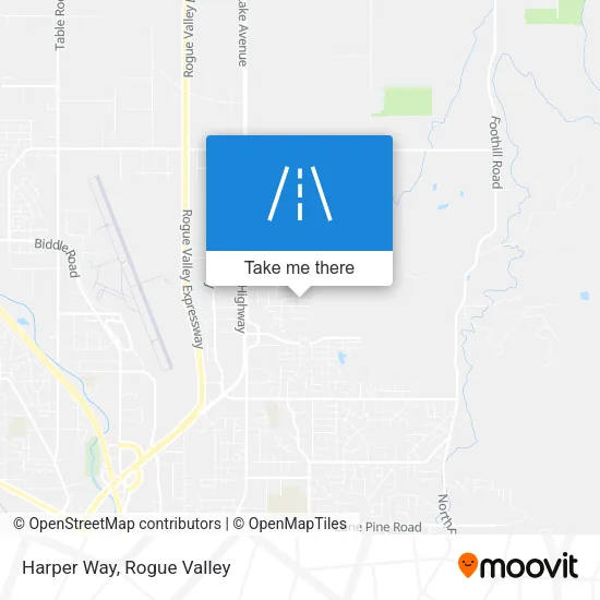 Harper Way map