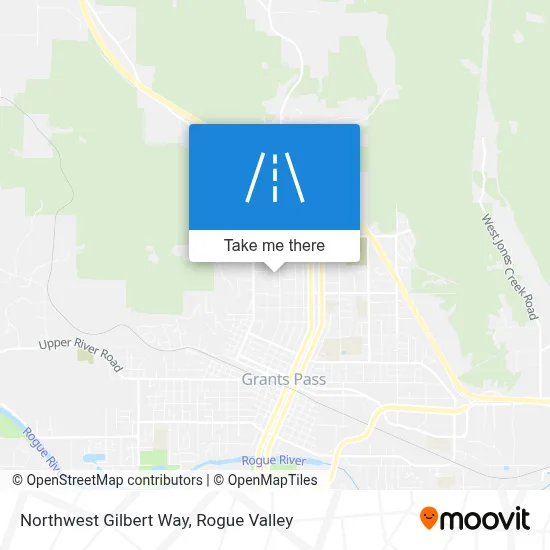 Northwest Gilbert Way map