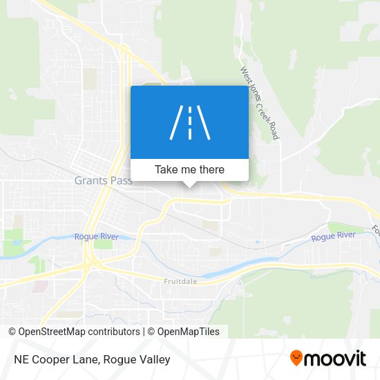 NE Cooper Lane map