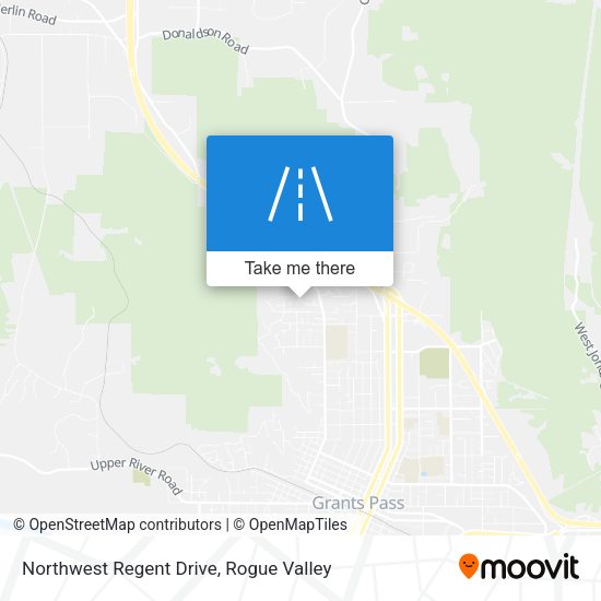 Northwest Regent Drive map