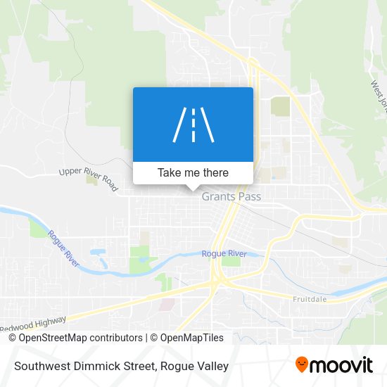 Southwest Dimmick Street map