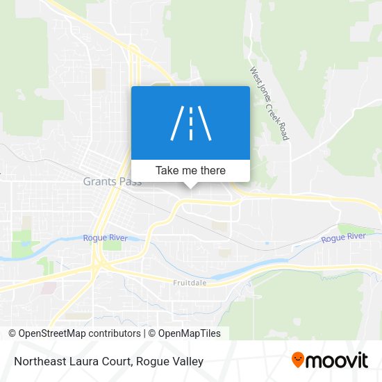 Northeast Laura Court map