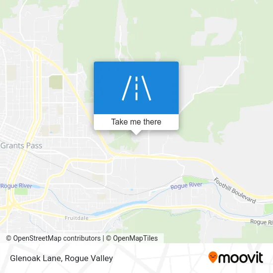 Glenoak Lane map