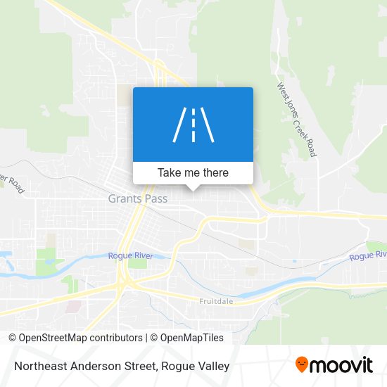 Northeast Anderson Street map