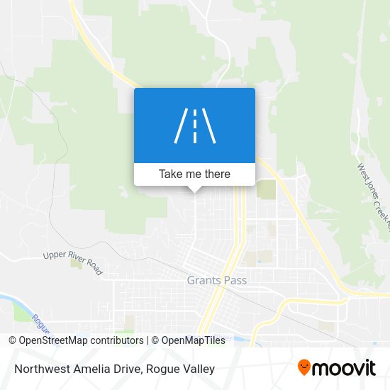 Northwest Amelia Drive map
