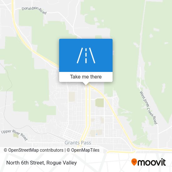 Mapa de North 6th Street