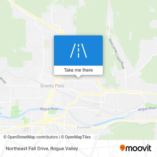 Northeast Fall Drive map