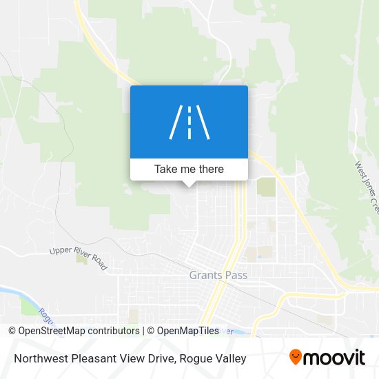 Northwest Pleasant View Drive map