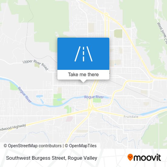 Southwest Burgess Street map