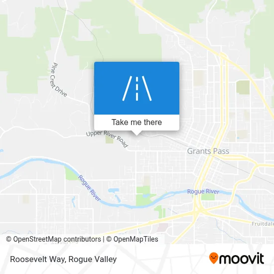 Roosevelt Way map