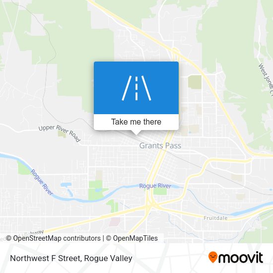 Mapa de Northwest F Street