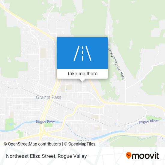Mapa de Northeast Eliza Street
