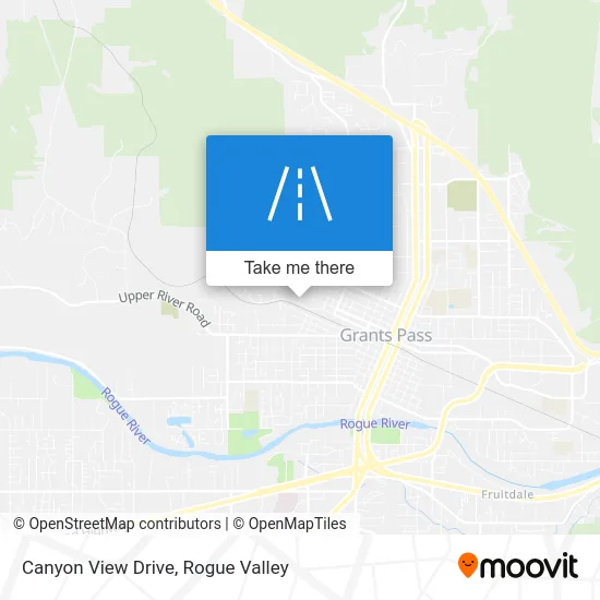 Canyon View Drive map