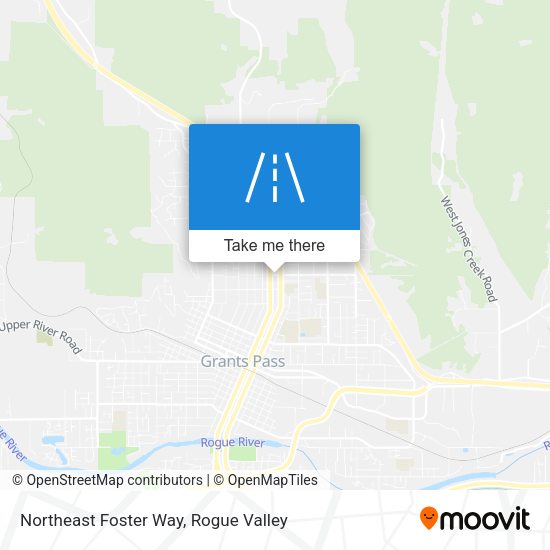 Northeast Foster Way map