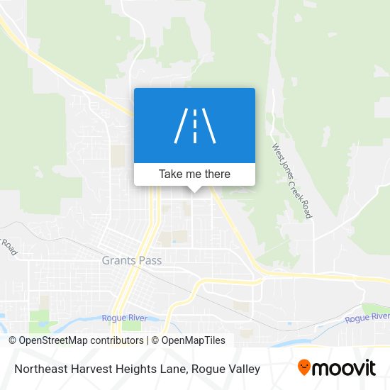 Mapa de Northeast Harvest Heights Lane