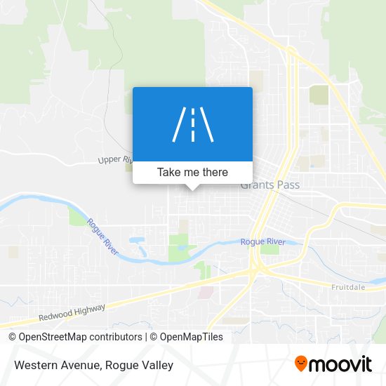 Western Avenue map