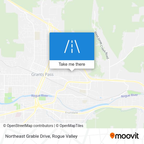Northeast Grable Drive map