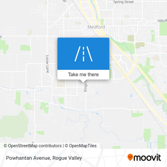 Powhantan Avenue map