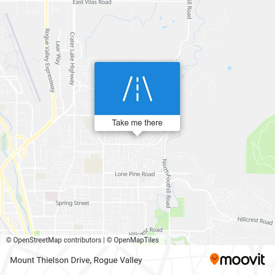 Mount Thielson Drive map