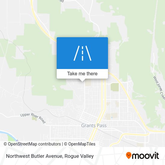Northwest Butler Avenue map