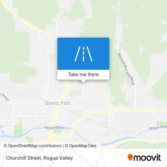 Churchill Street map