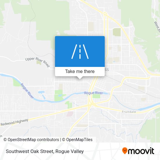 Mapa de Southwest Oak Street