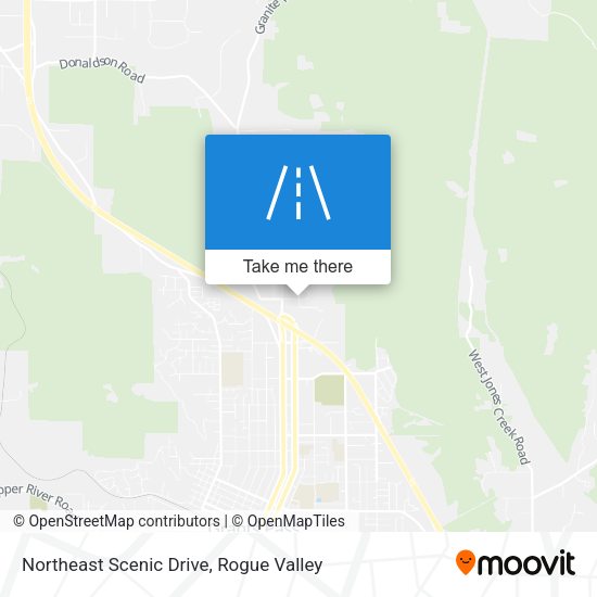 Northeast Scenic Drive map